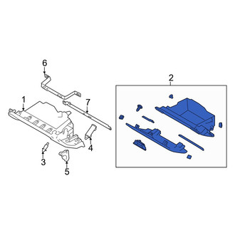 Toyota OE - Front Glove Box Assembly