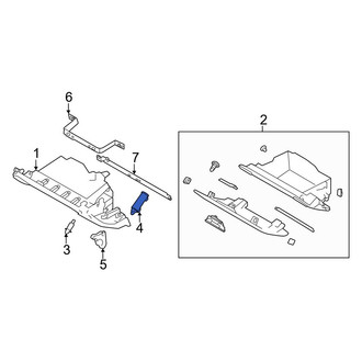 Toyota OE - Glove Box Support