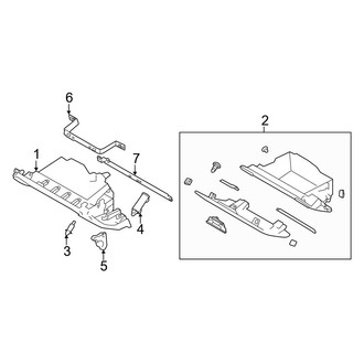 Toyota OE - Instrument Panel - Glove Box