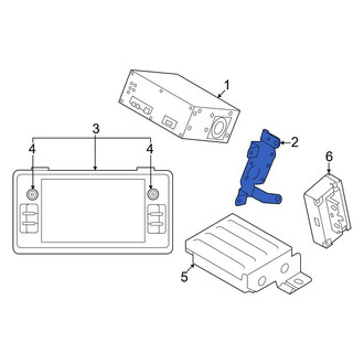 Toyota OE - Left Radio Bracket