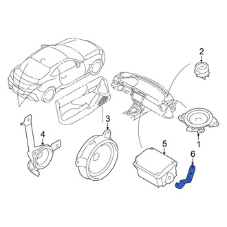 Toyota OE - Left Radio Speaker Bracket