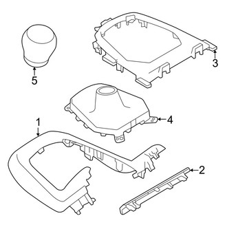 Toyota OE - Console - Shifter Trim (Manual Top), (Standard Tr)