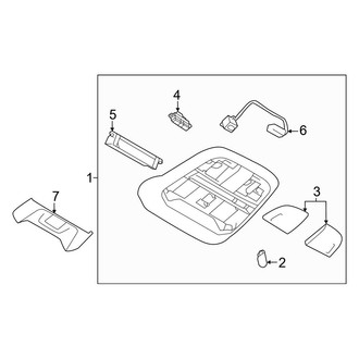 Toyota OE - Overhead Console (Manual Top), (Standard Tr)