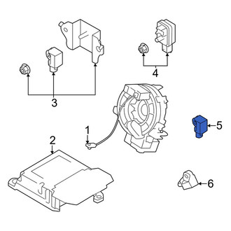 Toyota OE - Rear Air Bag Impact Sensor