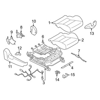 Toyota OE - Seats & Tracks - Passenger Seat Components (Seat Cushion)
