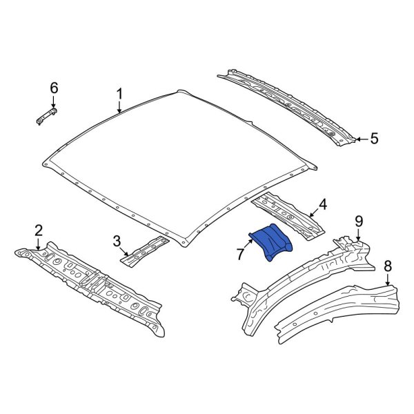 Roof Panel Reinforcement Bracket