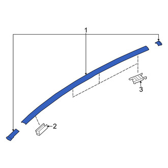 Toyota OE - Left Roof Drip Molding