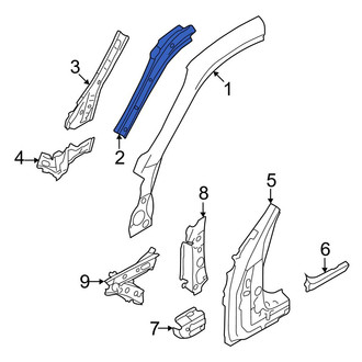 Toyota OE - Left Body A-Pillar Reinforcement