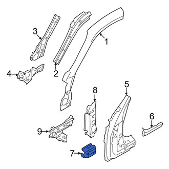 Toyota OE - Left Lower Body A-Pillar Reinforcement