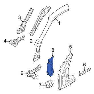 Toyota OE - Left Upper Body A-Pillar Reinforcement