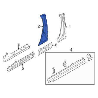 Toyota OE - Left Inner Body B-Pillar