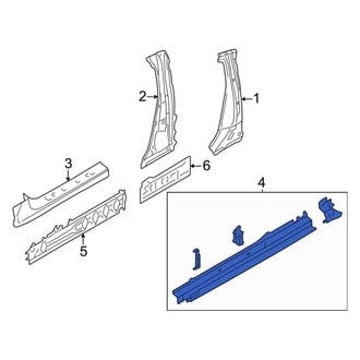 Toyota OE - Left Rocker Panel Reinforcement