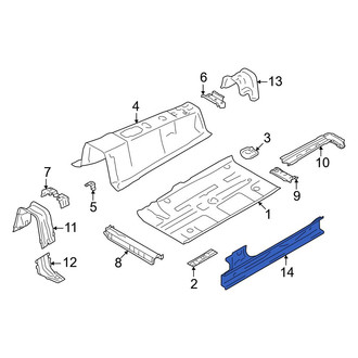 Toyota OE - Front Left Floor Side Rail