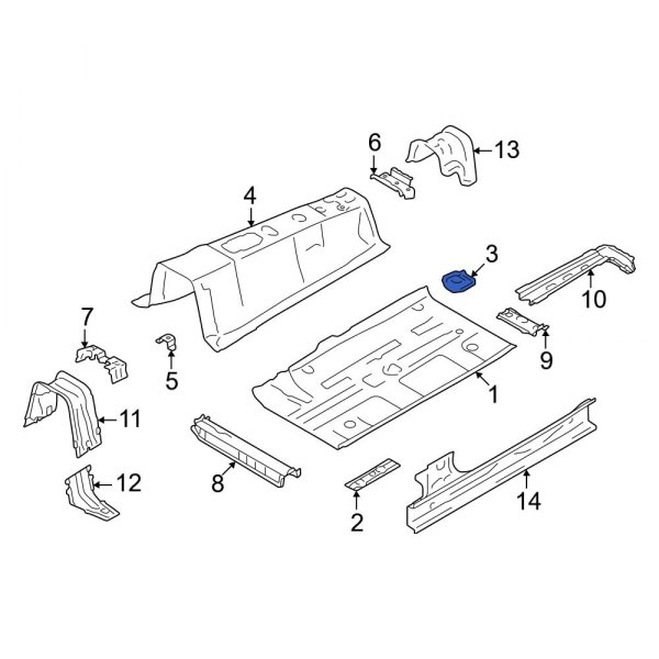 Floor Pan Bracket