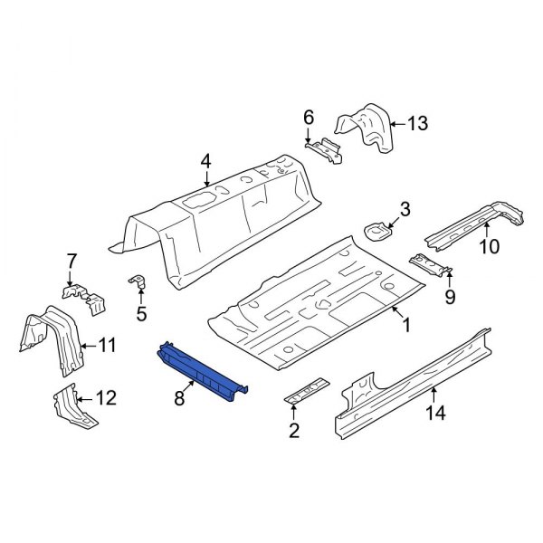 Floor Pan Crossmember