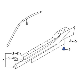 Toyota OE - Lower Rocker Panel Molding Clip