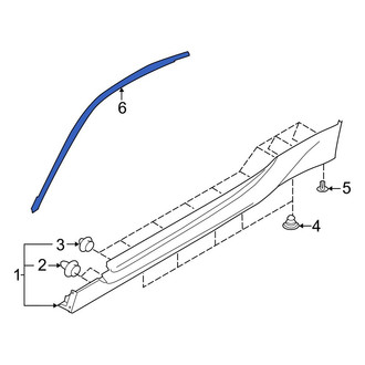 Toyota OE - Left Upper Black Out Tape