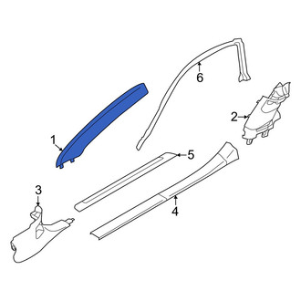 Toyota OE - Left Body A-Pillar Trim Panel