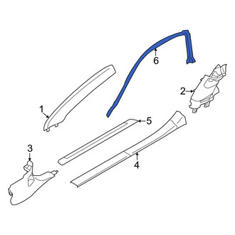 Toyota OE - Front Left Upper Door Seal