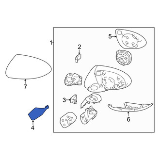 Toyota OE - Front Left Door Mirror Cap
