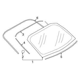 Toyota OE - Back Glass - Glass