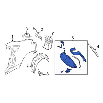 Toyota OE - Rear Fuel Filler Housing