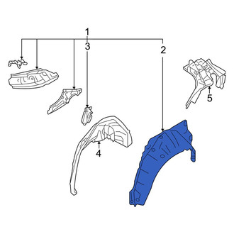 Toyota OE - Rear Left Outer Wheel Housing Side Panel