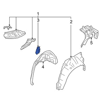 Toyota OE - Left Body C-Pillar Reinforcement