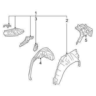 Toyota OE - Quarter Panel - Inner Structure