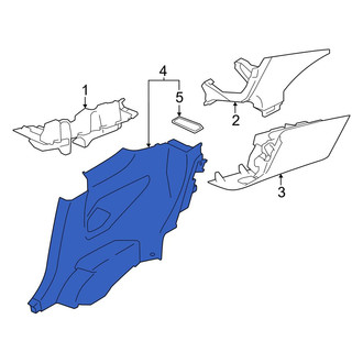 Toyota OE - Rear Left Lower Interior Quarter Panel Trim Panel