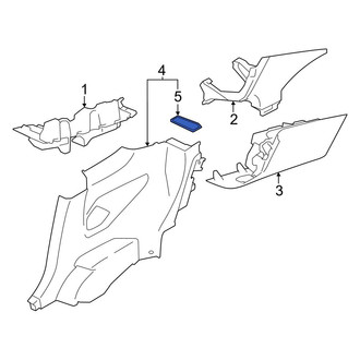 Toyota OE - Left Quarter Panel Trim Cap