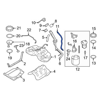 Toyota OE - Fuel Tank Vent Hose