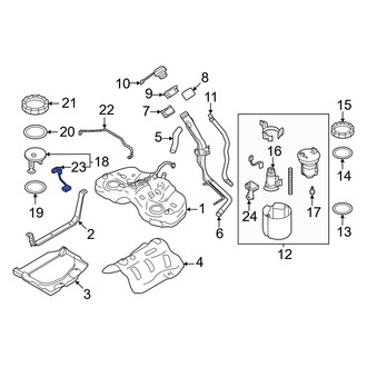 Toyota OE - Right Fuel Sender and Hanger Assembly