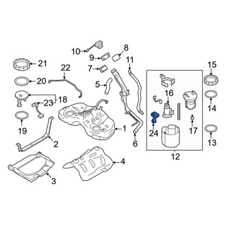 Toyota OE - Left Fuel Sender and Hanger Assembly