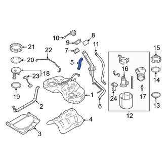 Toyota OE - Lower Fuel Tank Filler Neck