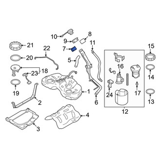 Toyota OE - Fuel Filler Neck Bracket