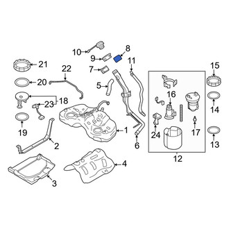 Toyota OE - Fuel Filler Neck Bracket