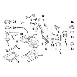 Toyota OE - Fuel Filler Neck Insulator