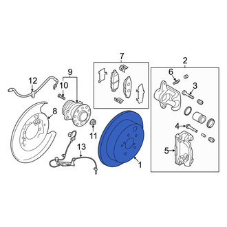 Toyota OE - Rear Disc Brake Rotor