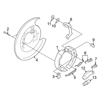 Toyota OE - Rear Suspension - Parking Brake
