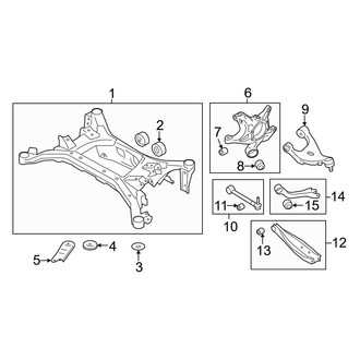 Toyota OE - Rear Suspension - Suspension Components