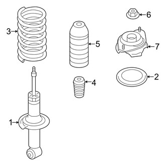 Toyota OE - Rear Suspension - Struts & Components