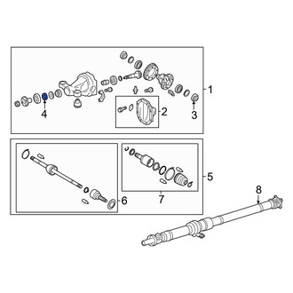 Toyota OE - Rear Differential Pinion Seal