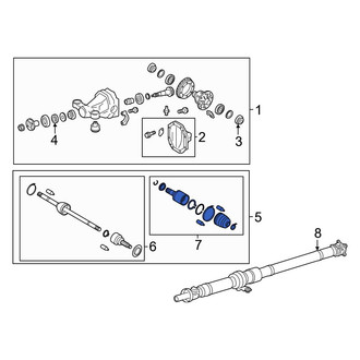 Toyota OE - Rear Inner CV Joint Kit