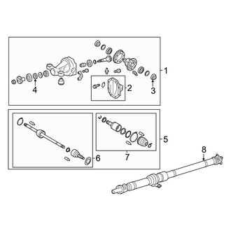 Toyota OE - Rear Suspension - Axle & Differential