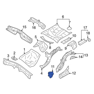 Toyota OE - Rear Right Frame Stiffener