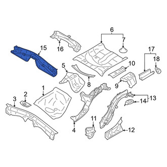 Toyota OE - Rear Center Floor Pan Crossmember