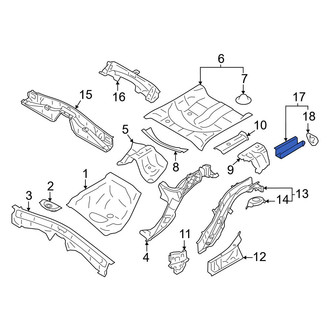 Toyota OE - Rear Right Frame Rail End