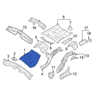 Toyota OE - Rear Center Right Floor Pan