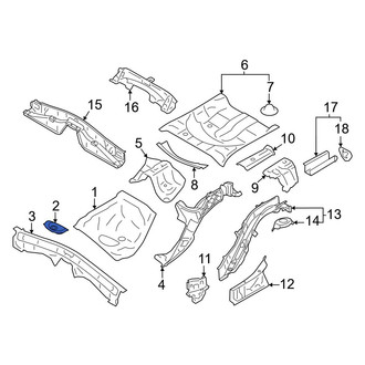 Toyota OE - Rear Left Trunk Floor Access Cover